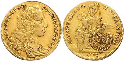 Bayern, Karl Albert 1726-1745 GOLD - Mince, medaile a papírové peníze