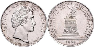 Bayern, Ludwig I. 1825-1848 - Mince, medaile a papírové peníze