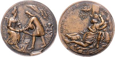 Deutschland, Paar SatyrischErotischer Plaketten von Martin Brunner, Nürnberg - Münzen, Medaillen und Papiergeld
