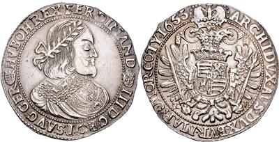 Ferdinand III. - Coins, medals and paper money