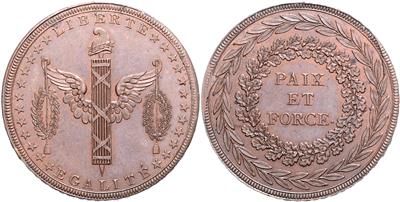 Frankreich, Paix et Force 1793 - Münzen, Medaillen und Papiergeld