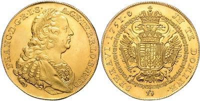 Franz I. Stefan, GOLD - Mince, medaile a papírové peníze