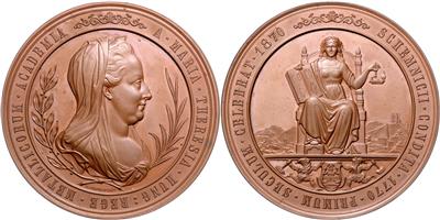 Franz Josef I., Bergakademie Schemnitz - Mince, medaile a papírové peníze