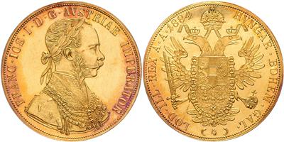 Franz Josef I. GOLD - Mince, medaile a papírové peníze