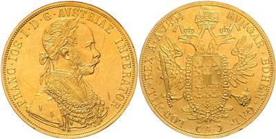 Franz Josef I. GOLD - Mince, medaile a papírové peníze