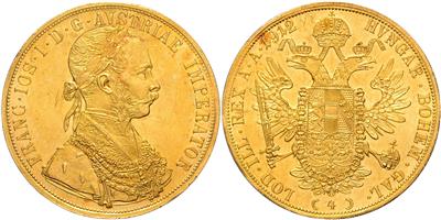 Franz Josef I. GOLD - Münzen, Medaillen und Papiergeld