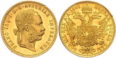 Franz Josef I. GOLD - Mince, medaile a papírové peníze