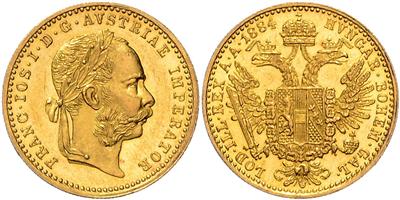 Franz Josef I. GOLD - Mince, medaile a papírové peníze