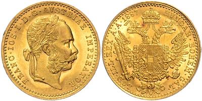 Franz Josef I. GOLD - Mince, medaile a papírové peníze