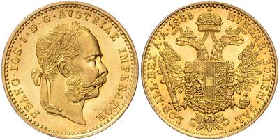 Franz Josef I. GOLD - Mince, medaile a papírové peníze