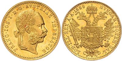 Franz Josef I. GOLD - Mince, medaile a papírové peníze