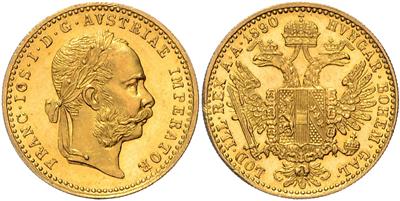 Franz Josef I. GOLD - Münzen, Medaillen und Papiergeld