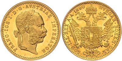 Franz Josef I. GOLD - Münzen, Medaillen und Papiergeld