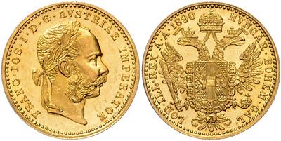 Franz Josef I. GOLD - Mince, medaile a papírové peníze