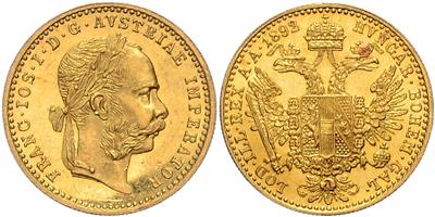 Franz Josef I. GOLD - Mince, medaile a papírové peníze