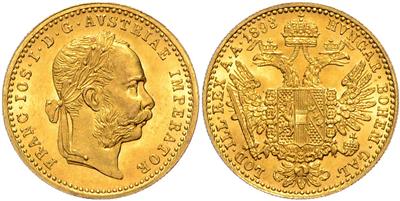 Franz Josef I. GOLD - Mince, medaile a papírové peníze