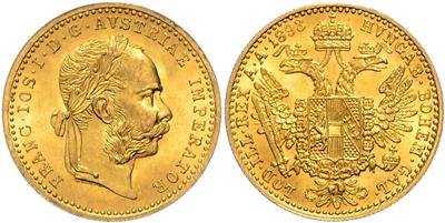 Franz Josef I. GOLD - Mince, medaile a papírové peníze