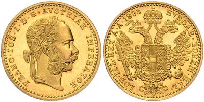 Franz Josef I. GOLD - Münzen, Medaillen und Papiergeld