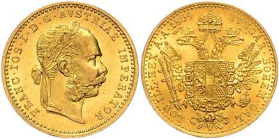 Franz Josef I. GOLD - Münzen, Medaillen und Papiergeld