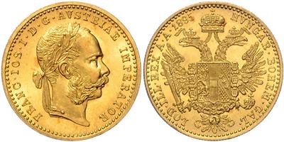 Franz Josef I. GOLD - Mince, medaile a papírové peníze