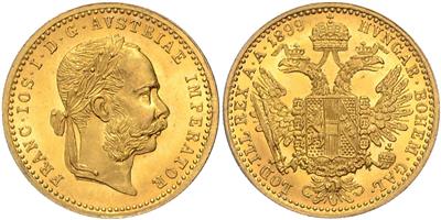 Franz Josef I. GOLD - Mince, medaile a papírové peníze