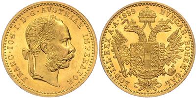 Franz Josef I. GOLD - Mince, medaile a papírové peníze