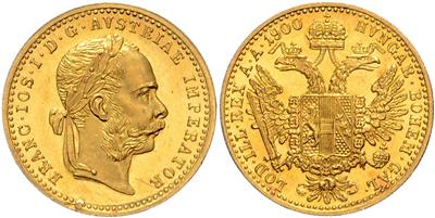 Franz Josef I. GOLD - Münzen, Medaillen und Papiergeld