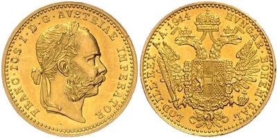 Franz Josef I. GOLD - Münzen, Medaillen und Papiergeld