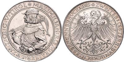 Innsbruck, 2. österreichisches Bundesschießen 1885 - Coins, medals and paper money