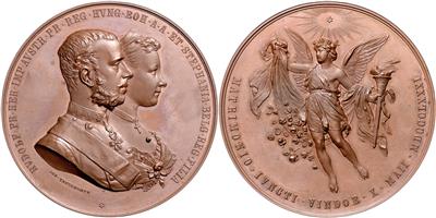 Kronprinz Rudolf und Stephanie v. Belgien - Coins, medals and paper money