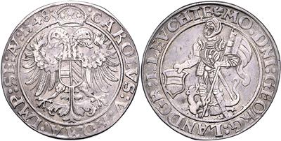 Leuchtenberg, Georg III. 1531-1555 - Mince, medaile a papírové peníze