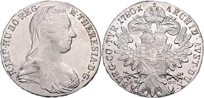 Maria Theresia nach 1780 - Coins, medals and paper money