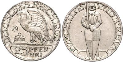 Münzprobe 25 Pfg. 1909 A - Münzen, Medaillen und Papiergeld