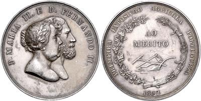 Portugal, Maria II. (1826/28 und 1834/1853 - Monete, medaglie e cartamoneta