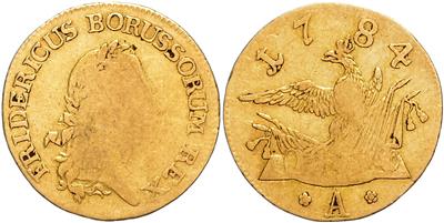 Preussen, Friedrich II. der Große 1740-1786 GOLD - Mince, medaile a papírové peníze