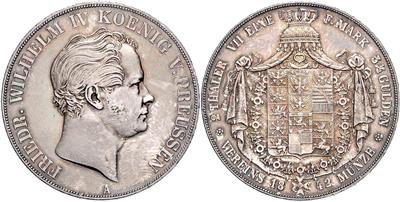 Preussen, Friedrich Wilhelm IV. 1840-1861 - Mince, medaile a papírové peníze