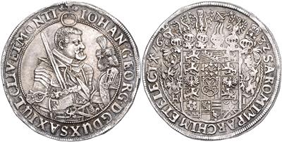 Sachsen, A. L., Johann Georg I. (1611-) 1615-1656 - Münzen, Medaillen und Papiergeld