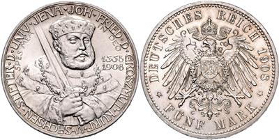 Sachsen-Weimar-Eisenach, Wilhelm Ernst 1901-1918 - Coins, medals and paper money