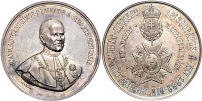 Simor, Janos (Johannes Simor)1857-1891 Bischof von Györ (Gran), ab 1867 Primas von Ungarn - Coins, medals and paper money