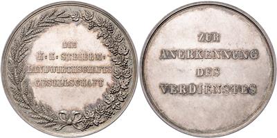 Steiermark, Landwirthschaftsgesellschaft - Münzen, Medaillen und Papiergeld