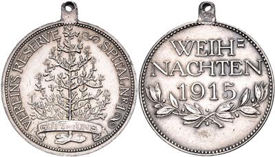 Vereins-Reservespital Nr. 1 in der Radetzky Kaserne in Wien Ottakring - Münzen, Medaillen und Papiergeld