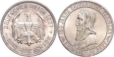 Weimarer Republik - Mince, medaile a papírové peníze