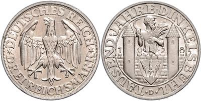 Weimarer Republik - Coins, medals and paper money