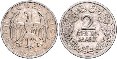 Weimarer Republik - Coins, medals and paper money