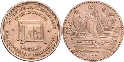 "Münzdinge" auf Medaillen - Münzen, Medaillen und Papiergeld