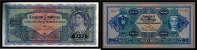 1. Schillingserie - Mince, medaile a papírové peníze