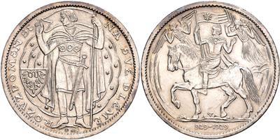 1000. Todestag des Hl. Wenzel 1929 - Münzen, Medaillen und Papiergeld
