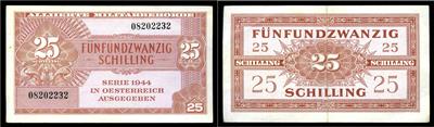 25 Schilling 1944 - Mince, medaile a papírové peníze