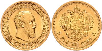 Alexander III. 1881-1894 GOLD - Coins, medals and paper money