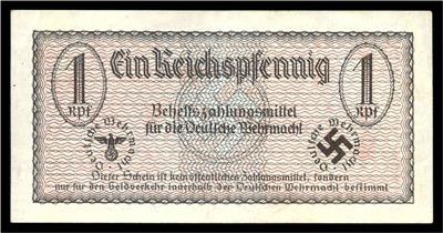 Behelfszahlungsmittel für die deutsche Wehrmacht - Mince, medaile a papírové peníze